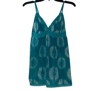 Tie dye sheer night gown
